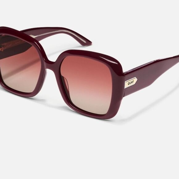 Quay Australia Full Glam Sunglasses- Pinot/Pinot Taupe main image 3
